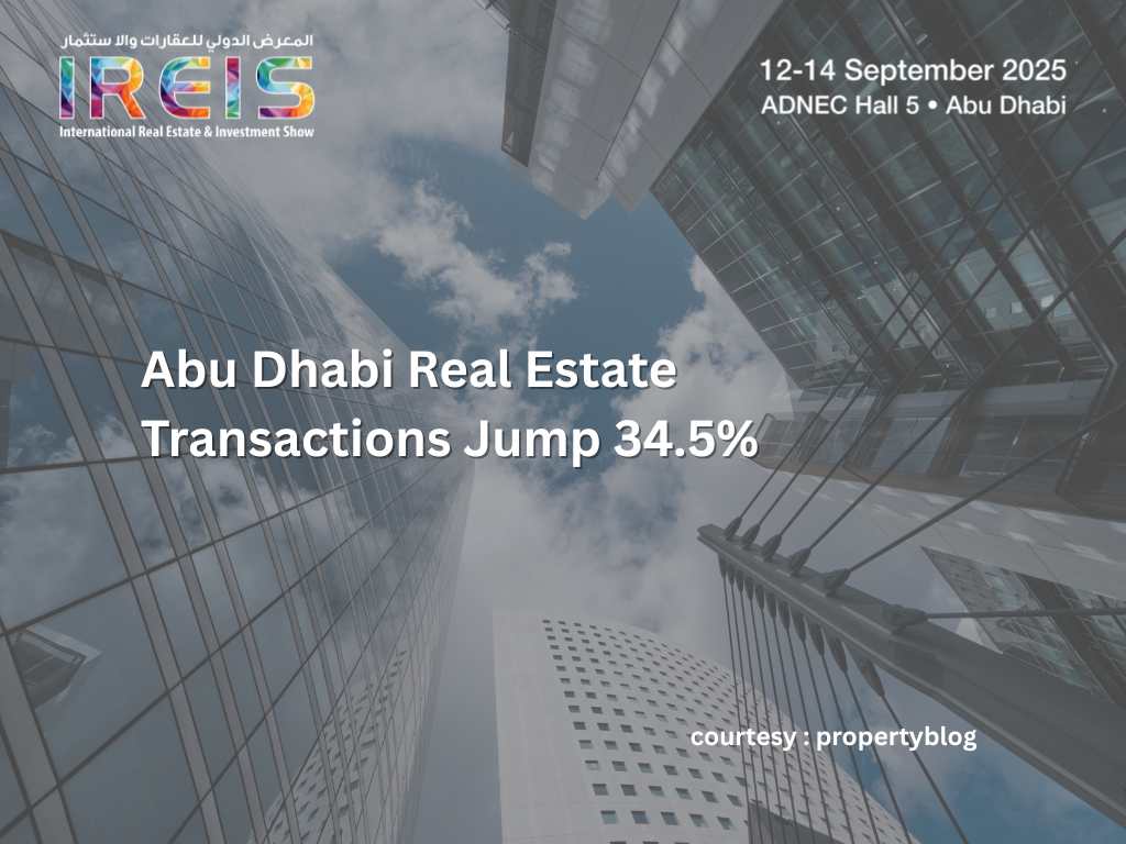 Abu Dhabi Real Estate Transactions Jump 34.5%